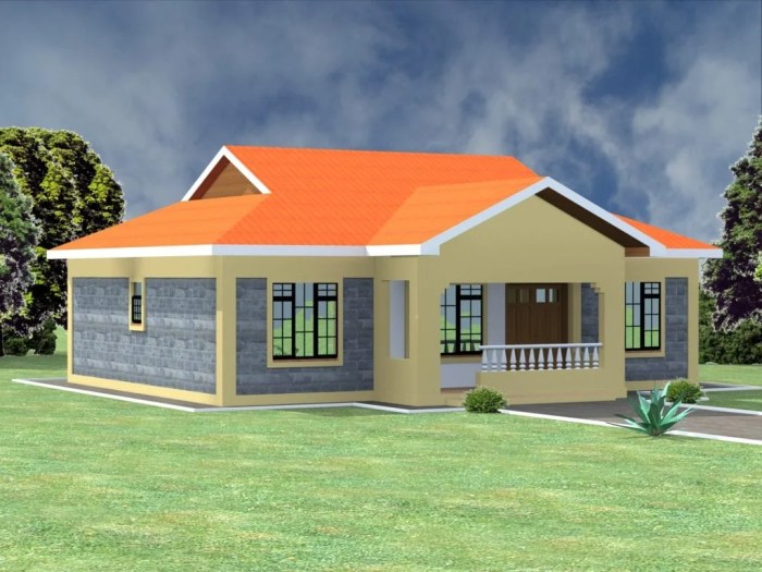 Desain rumah semi permanen sederhana