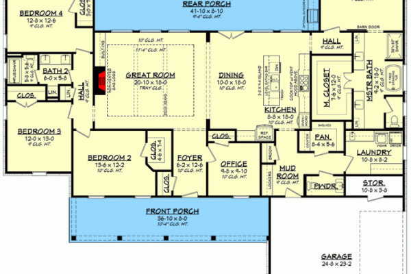 Desain rumah satu lantai 4 kamar tidur