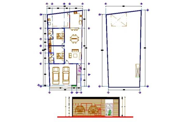 Desain rumah ukuran 9x20 meter