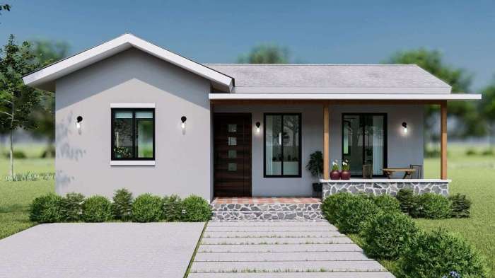 Desain rumah mungil asri