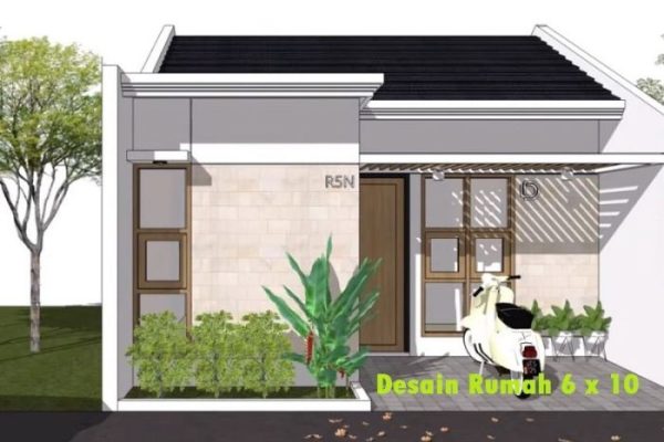 Desain rumah minimalis luas tanah 6x10