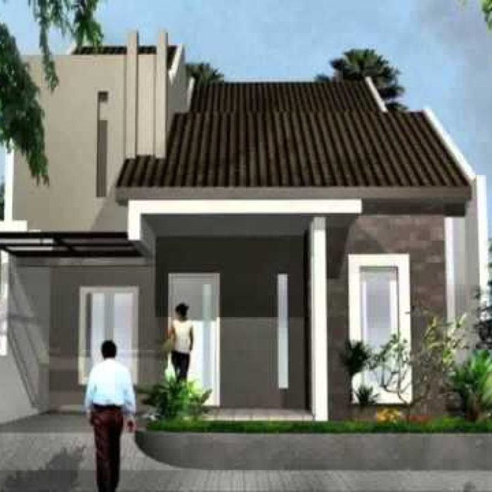 Desain rumah minimalis type 60 1 lantai