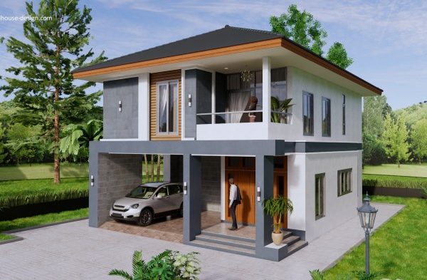 Desain rumah minimalis ukuran 8x10