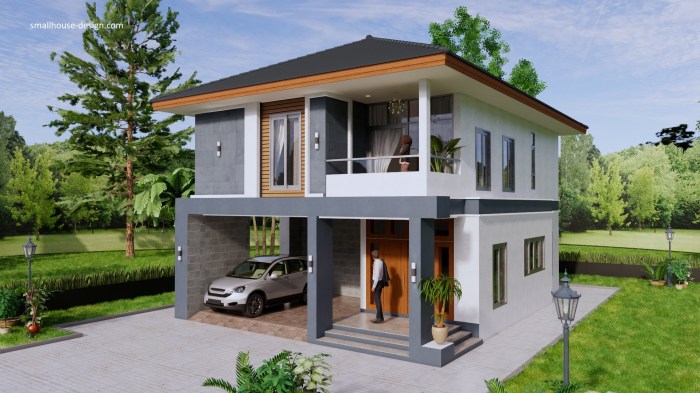 Desain rumah minimalis ukuran 8x10