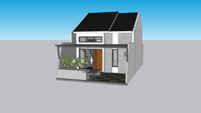 Desain tangga rumah minimalis type 36