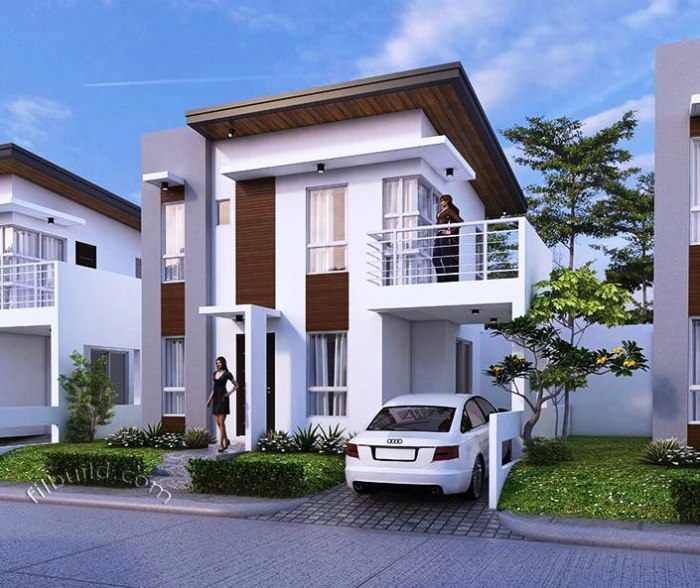 Desain rumah unik minimalis 2 lantai