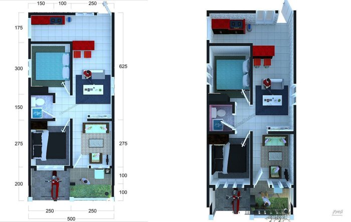 Desain rumah minimalis luas tanah 6x10