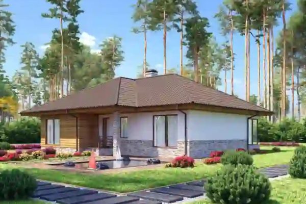 Desain rumah ukuran tanah 200m2