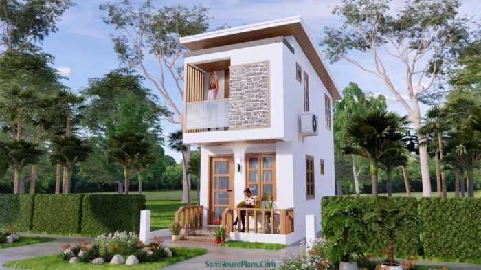 Desain rumah ukuran 10x20 1 lantai